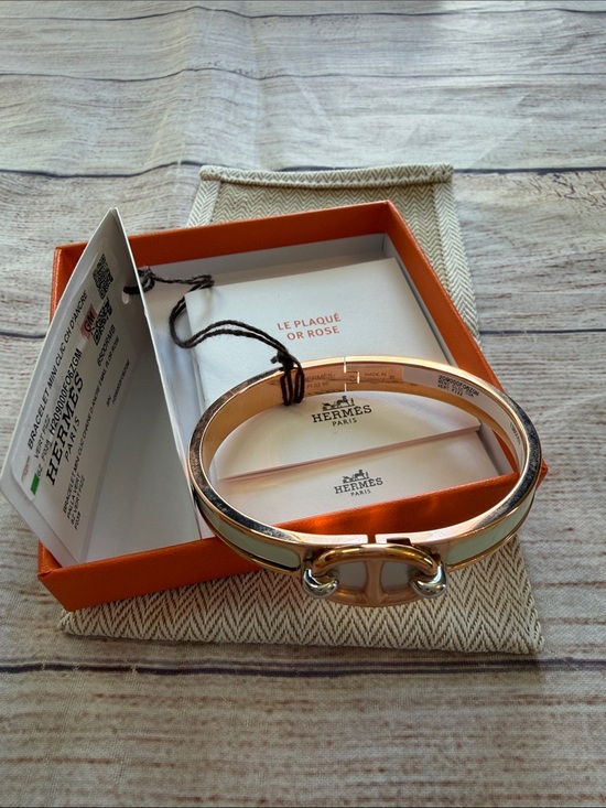 Hermes Jewelry - Hermes Mini Clic Chaine d’Ancre Bracelet Rose Gold